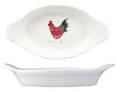 Handled Dish oval ovenproof
